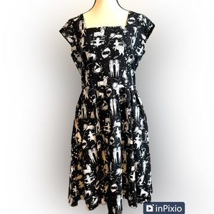 NWT Mata Traders Rupi Square Zodiac 50's Inspired A-Line Women's Dress Sz M